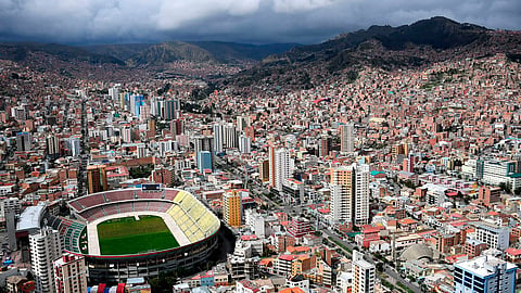 The stunning highest altitude football stadiums in the world