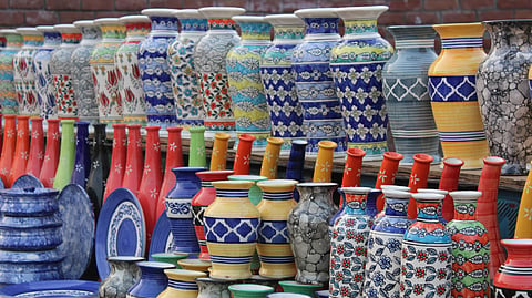 Jaipur blue pottery, one of Rajasthan’s most recognised crafts, has a fascinating journey