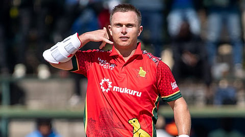 Ben Curran scored a century yesterday at the Zimbabwe verses Bangladesh match