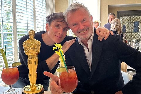 Throwback to when Sam Neill celebrated Cillian Murphy’s Oscar win