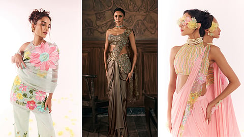 Contemporary occasion wear from SHOW SHAA blending floral details and modern silhouettes