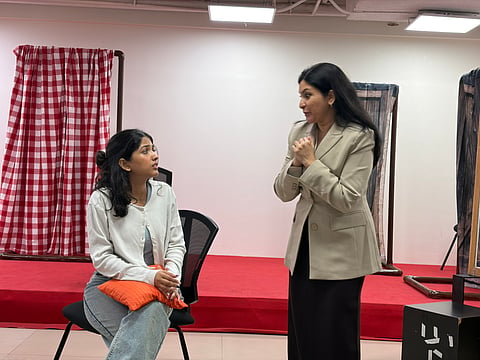 A glimpse from the rehearsals of Barefoot in the Park