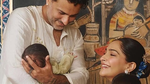 Anand Ahuja and Sonam Kapoor with their kids