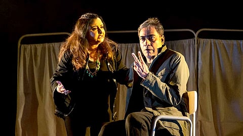 Kaushik and Reshmi Sen in past productions of Macbeth 2.0