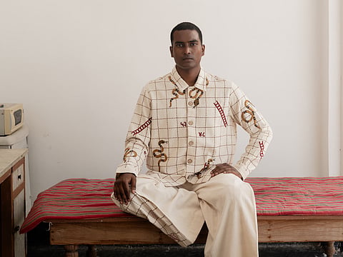 Inside Aaram Viram’s archival menswear collection where contemporary silhouettes meet Indian craft