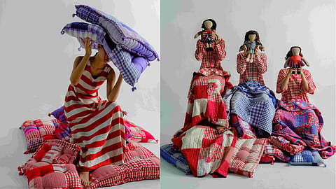 péro Home weaves archive textiles into objects of everyday memory