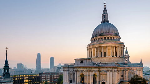 Exterior view of St Paul’s Cathedral in London
