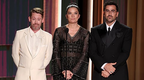 Macaulay Culkin, Annie Murphy and Dan Levy pay emotional tribute to Catherine O'Hara at 2026 Emmys