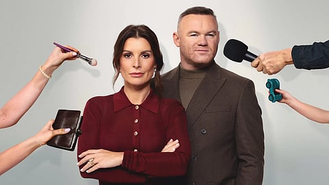 Wayne Rooney and Coleen Rooney in the Disney+ series The Real Rooneys