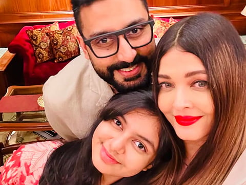 Abhishek Bachchan with family