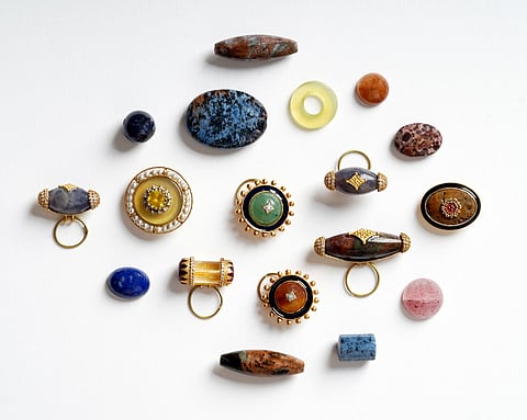 Jewellery that explores Kutch's glass beadwork through contemporary craft