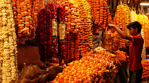 Explore the flower markets across India that bring together fresh blooms, local traditions and the vibrant colours