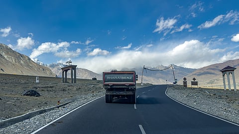 Magnetic Hill in Ladakh: The road where vehicles appear to roll uphill