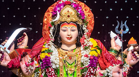 Maa Siddhidatri, the final form of Goddess Durga, represents divine perfection and spiritual fulfilment,
