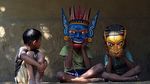 Discover unique masks in India, from Purulia’s vibrant Chhau creations to Majuli’s traditional Mukha masks