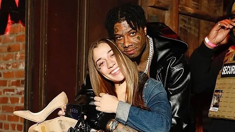 Blueface has appeared on a livestream with his former girlfriend Nevaeh Akira.