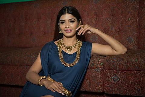 Sanchita Shetty | Jewellery: Vummidi Bangaru Jewellers (VBJ) | Wardrobe & Styling: Studio 9696 | Hair and make-up: Samantha Jagan of Wink Salon, Alwarpet