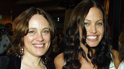 Angelina Jolie and Marcheline Bertrand