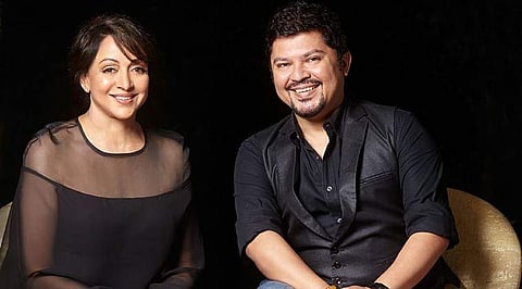 Ram Kamal Mukherjee and Hema Malini