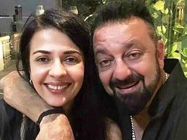 Namrata with Sanjay Dutt