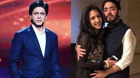 Shah Rukh Khan, Anant Ambani and Radhika Merchant