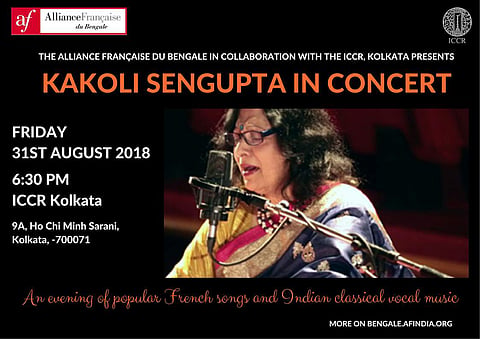 Kakoli Sengupta in concert at ICCR Kolkata