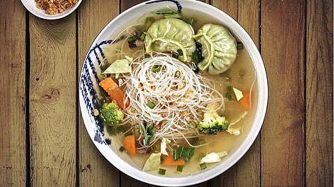 Soup & momos
