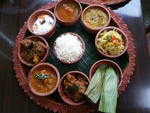 A South Indian Thali at Hyatt Regency Kolkata