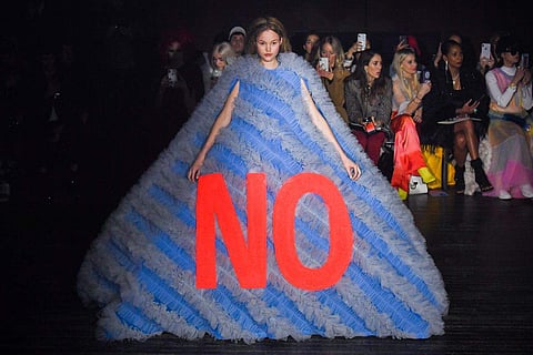 Paris Fashion Week 2019: Viktor And Rolf's collection made all your favourite memes into statement gowns
