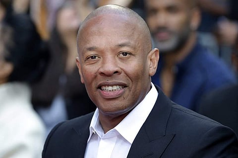 Music producer and entrepreneur Dr. Dre at a hand and footprint ceremony honoring Quincy Jones in Los Angeles (Photo by Richard Shotwell)