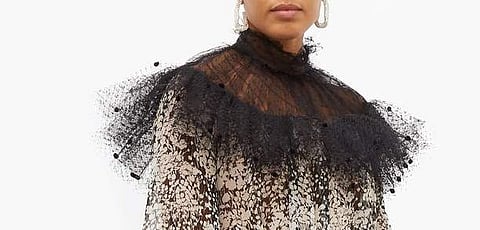 From Balmain to Jacquemus, experimental necklines featuring mesh, ruffles and more are all the rage this season