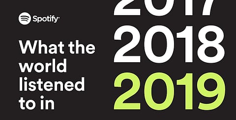 Spotify welcomes its users to the end of a decade!
