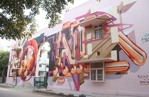 Street art in New Delhi