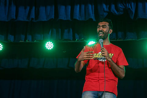 Manoj Prabakar on stage