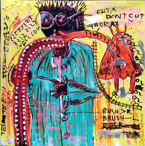The brush (acrylic on canvas)