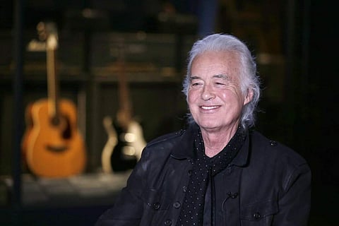 Jimmy Page at the Metropolitan Museum of Art in New York in New York. (AP Photo/Seth Wenig)