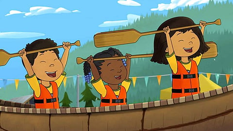 A scene from the animated series Molly of Denali. (PBS via AP)