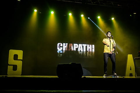 Aravind on stage