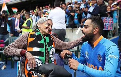 Virat Kolhi with Charulata Patel