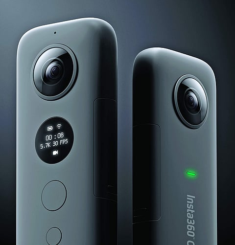 The best part about the Insta360 One X is its ‘invisible selfie stick’ mode that lets you record yourself whilst using a selfie stick that is automatically edited out from the frame. `40,900.