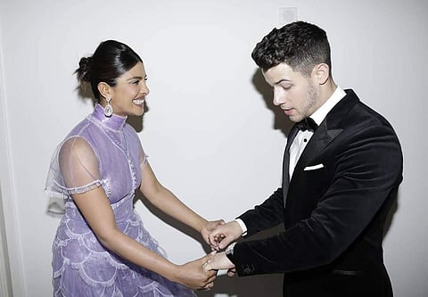 Priyanka Chopra & Nick Jonas (Photo: IANS)