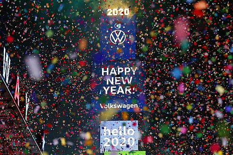 New Year's in New York's Times Square (AP Photo/Adam Hunger)