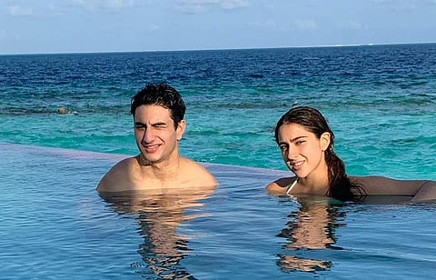 Sara Ali Khan and Ibrahim (Photo: IANS)