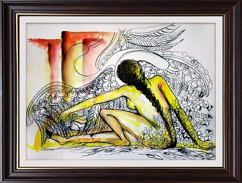 Seema Kohli, Untitled, 30 x 40 Inches, Mixed Media on Paper