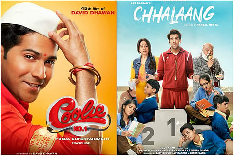 Varun Dhawan and Sara Ali Khan-starrer Coolie No. 1 and the Rajkummar Rao-starrer Chhalaang will release on Amazon Prime Video