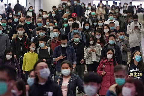 Rush hour in Hong Kong (AP Photo/Kin Cheung)