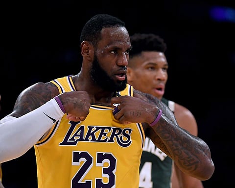 Basketball superstar LeBron James (Harry How/Getty Images/AFP)