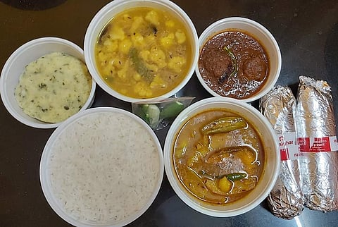 A meal delivered by Nanighar