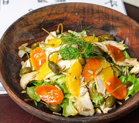 Smoked Chicken with Citrus Salad