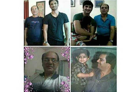 Sushant Singh Rajput with father Krishna Kumar Singh